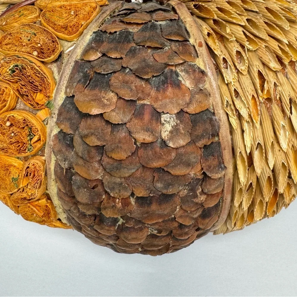 Set of 2 Decorative Pumpkins for Fall & Thanksgiving Tabletop Centerpiece Decor